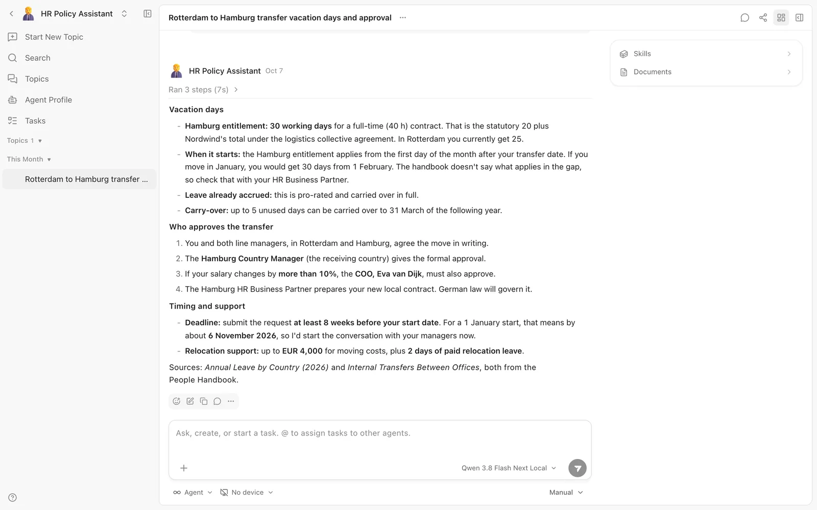 Canopy: Answers with sources